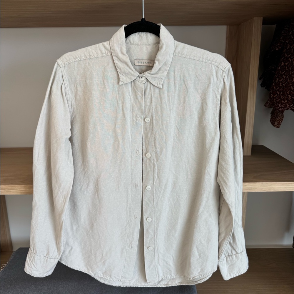 SOLD Jesse Kamm - Georgio/georgia linen shirt - XS